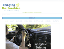 Tablet Screenshot of bringingthesunshine.com